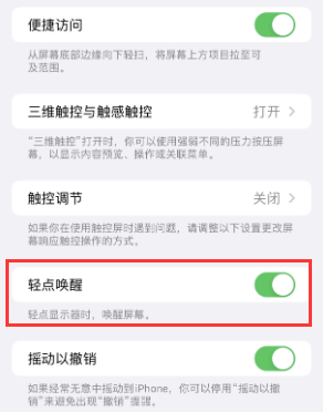 赣榆苹果授权维修站分享iPhone轻点无法唤醒怎么办 