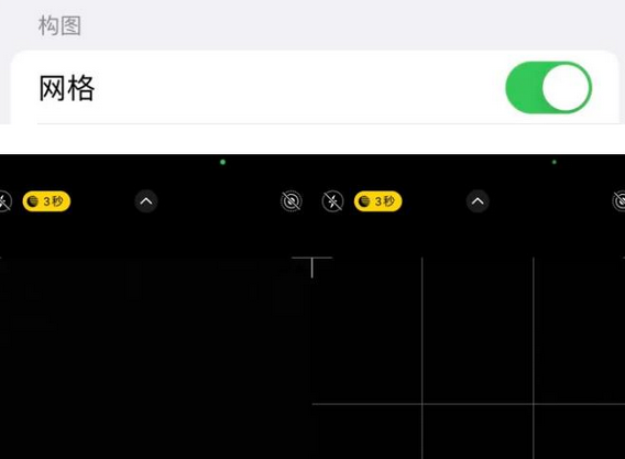 赣榆苹果手机维修网点分享iPhone如何开启九宫格构图功能