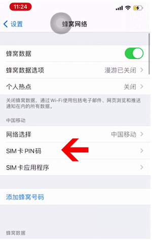 赣榆苹果14维修网分享如何给iPhone14的SIM卡设置密码 