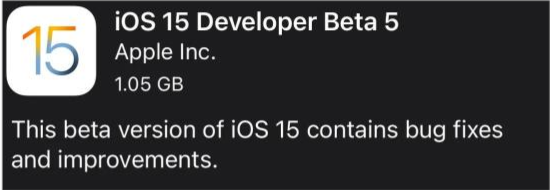 赣榆苹果手机维修分享如何升级到iOS15.0 beta5 